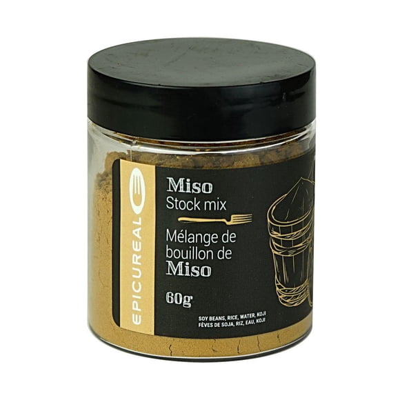 Epicureal All Natural Miso Stock Mix (Dashi), 60g (2.12oz) | Use to Make Delicious and Easy Miso Soup, Water Soluble
