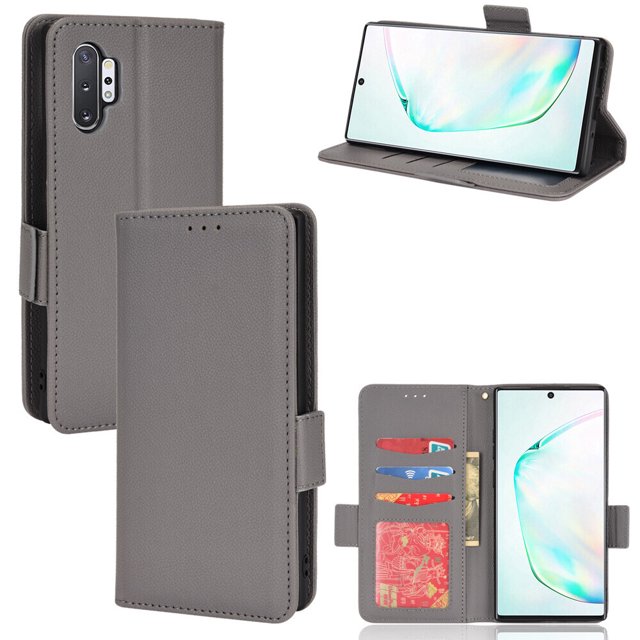 Samsung Galaxy Note 10 Plus Case , PU Leather Flip Cover Card Slots Magnetic Closure Wallet Case for Samsung Galaxy Note 10 Plus
