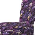 thumbnail image 4 of Designart "Royal Ragdolls In Deep Purple" Purple Paisley Upholstered Accent Chair - Glam Arm Chair For Bedroom, 4 of 7
