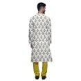 thumbnail image 3 of Atasi Kurta Pyjama de Fête pour Hommes Col Mandarin Manches Longues Kurta Pyjama Ethnique, 3 of 5