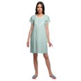 thumbnail image 3 of Moomaya Chemise de Nuit à Manches Courtes Imprimée pour Femmes, Col Rond, en Coton, Vêtement de Nuit, 3 of 5
