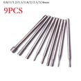 thumbnail image 1 of Bgsha 10Pc 0.8-4mm Rotary Burr Core Drill Bit Engraving 2.35mm For Glass Tile, 1 of 5