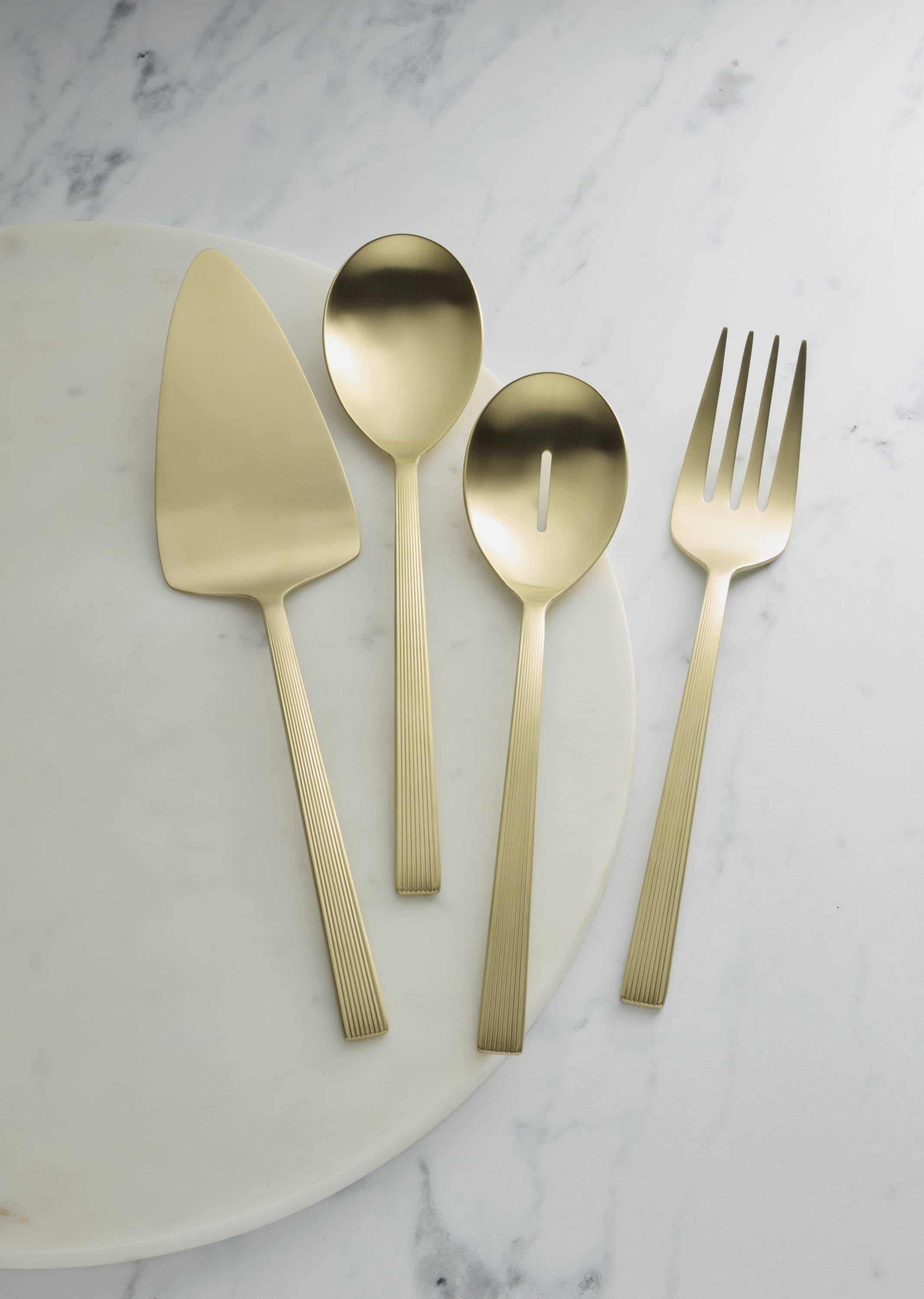 Ensemble de service en satin River Gold de Better Homes and Gardens, 4 pièces