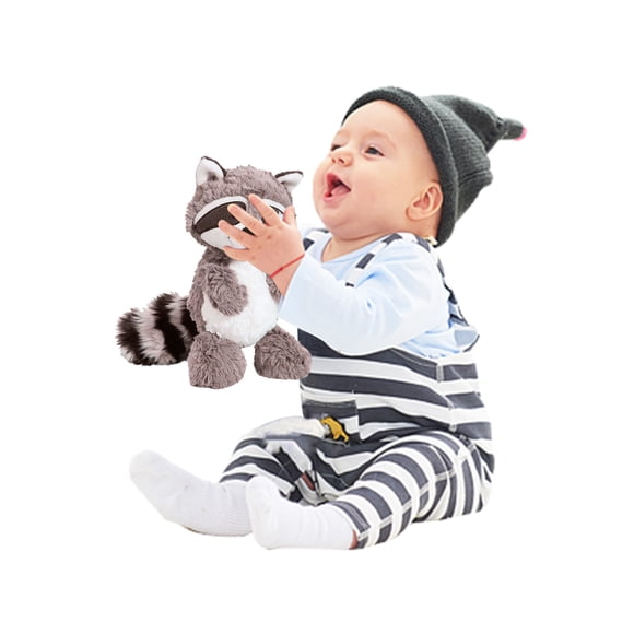 Toys for Toddlers 1-2 Little Raccoon Stuffed,Stuffed Raccoon Plush Toy Soft Plushies Cute Plush Toys, Stuffed Doll Toy Kids Gifts(Gray) Toys Under $10 on Clearance