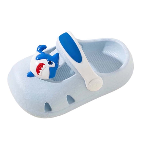 Toddler Slippers,Boys Summer Sandals Breathable Lightweight Indoor Outdoor Walking Slides for Kids Comfortable,Kids Slippers,Blue,1-2 Years