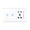 White, variant on 95- Smart Wall Outlet with 1 Gang Touch Switch Smart Life APP Remote Control, Voice Control, Touch Control Compatible with Assistant Smart Switch Outlet Standard Black 1 Gang & US Standard