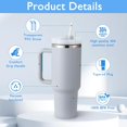 thumbnail image 4 of Ochapa 40 oz Tumblers Tumbler with Handle and Straw, Travel Mug for Car, 2-in-1 Lid Stainless Steel, 4 of 6