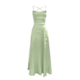 thumbnail image 5 of EGNMCR Robes de Soirée pour Femmes, Robes Formelles pour Femmes, Robes de Cocktail pour Femmes Robe Longue Unie à Dos Dégagé avec Bretelles Robe Ajustée à Épaules Dénudées Robe de Soirée pour Femmes Robe pour Femme, 5 of 5