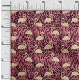 thumbnail image 2 of oneOone Polyester Spandex Pale Orange Fabric Flamingo Sewing Craft Projects Fabric Prints By Yard 56 Inch Wide, 2 of 5