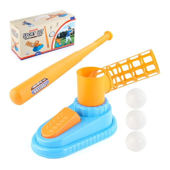 Rbaofujie Ball Set Toys for Kids 3-5 5-8, Kids Baseball Tee for Boys Toddlers, Auto Ball Launcher, Indoor Outdoor Outside Sports Tee Ball Set Toys Gifts for 3 4 5 6 Year Old Boys Toddler Kids