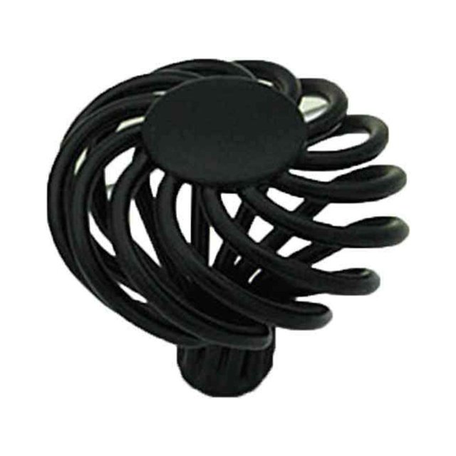 Birdcage Poignée de Placard Vintage Bronze Noir Poignées Rondes pour Tiroir de Garde-Robe Porte de Placard Boutons de Tirage en Fer