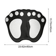 thumbnail image 3 of Black Soft And Absorbent Foot Mat With Cartoon Footprint Shape And Easy Wash Care For Bathroom And Entryway 23.6X15.7 Inch, 3 of 7