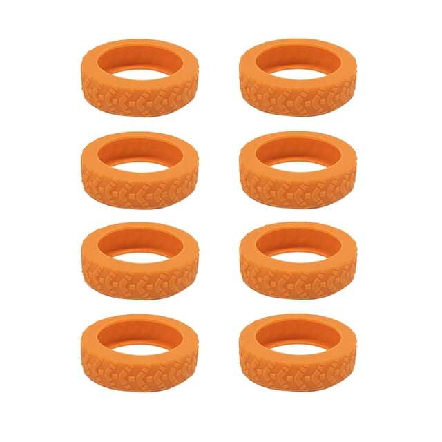 Xingzhi 10 Pcs/ensemble Compatibilité Grand Roulettes de Valise Housse de Protection et Orange Doux