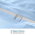 thumbnail image 4 of 500 TC 100% Egyptian Cotton Duvet Cover Zipper Closur Ultra Soft Durable and Fade Resistant Solid Pattern, 4 of 7
