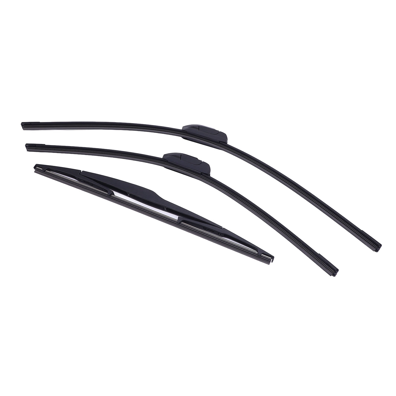 Car Windshield Wiper Blades, 3Pcs Sturdy Left Hand Drive Aerodynamic 26in 22in 16in Windshield Wiper Blades Set  for Vehicle