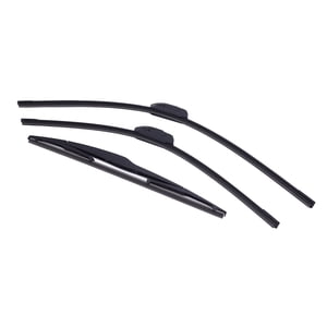 Car Windshield Wiper Blades, 3Pcs Sturdy Left Hand Drive Aerodynamic 26in 22in 16in Windshield Wiper Blades Set  for Vehicle
