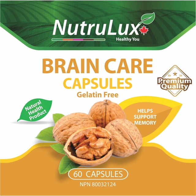 Brain Care ( 200 mg Bacopa ) Halal Gelatin Free Capsules