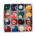 thumbnail image 3 of DYNWAVECA 16 Pieces Mini Billiard Balls Children Complete Set for Indoor Playroom Home, 3 of 10