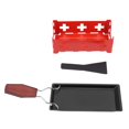 thumbnail image 2 of Plateau de Cuisson Portable Antiadhésif, Mini Ensemble Durable pour Raclette Fromage Outil de Grillade de Cuisine Maison, 2 of 8