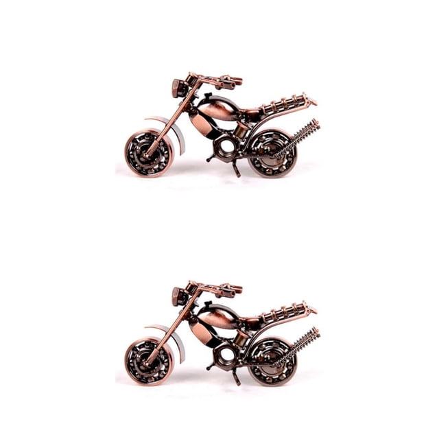Transemion Authentic True Metal Vehicles - Must-Have For Any Motorcycle antique bronze 14cm*6cm*7cm 2Set