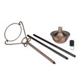 thumbnail image 4 of DAK 61" Brushed Copper Half Moon Oil Lamp Outdoor Patio Torch, 4 of 4