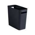 thumbnail image 4 of serony Large Trash Can Wastebasket Garbage Container Solid Color High-Capacity Space-Saving Outdoor Organizers for Home Sundries Toiletries Storage Black, 4 of 9