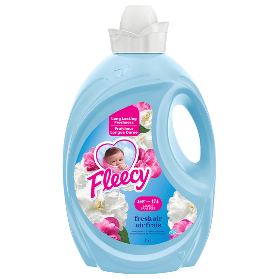 Assouplisseur de tissus concentré Fleecy, parfum Air frais, 3,5 L