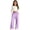 Purple, variant on Akiihool Girls Cargo Pants Baby Girls Flare Pants Soft Cotton Toddler Bell Bottom Leggings Infant Clothes (Black,5-6 Years)