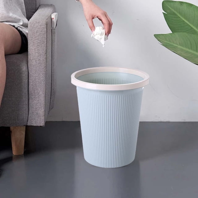 RXIRUCGD Garbage Can Trash Can Pressure Circle Trash Can Garbage Can Wastebaskets For Bathroom Bedroom Office Kitchen Small Space Living Trash Bin Garbage Bin