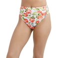 thumbnail image 4 of BCBGeneration Bas de Maillot de Bain Taille Haute pour Femme avec Couvrance Modérée, Blanc Multicolore, Très Petit, 4 of 7