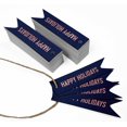 thumbnail image 3 of Inkdotpot Real Rose Gold Foil Happy Holiday Tags Favor Hang Paper Tags 100 Pieces, 3 of 6
