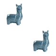 thumbnail image 4 of Wweixi 1/2/3 Animal Shape Pots Durable Materials For In Garden For Small Spaces Eco-friendly Crooked Head blue 2PCS, 4 of 6