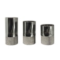 thumbnail image 1 of Mainstays Grey Rechargeable Flameless LED Pillar Candles,Various Sizes,3 pack, 1 of 6