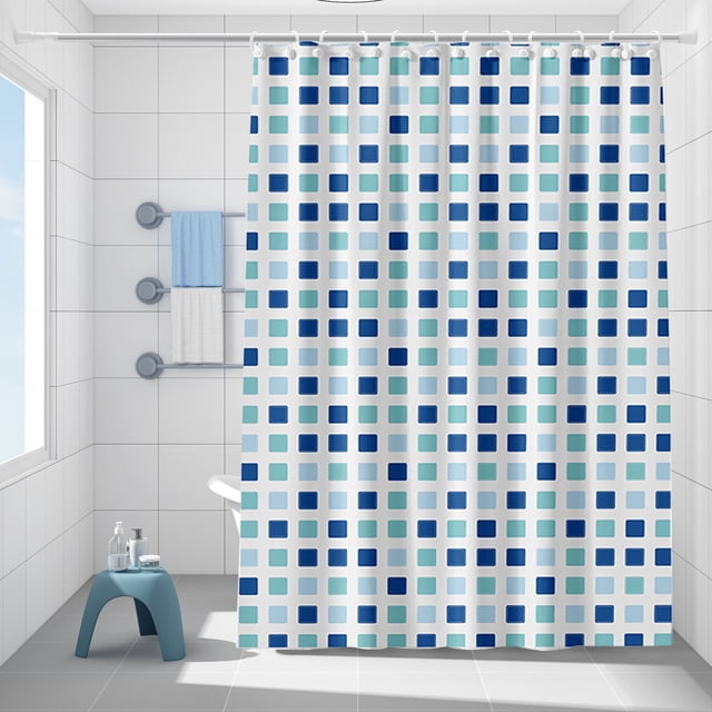 Dvkptbk Rideau de Douche pour Salle de Bain Rideau de Douche Moderne Hiver dans le Bain Ensemble de Rideaux de Douche