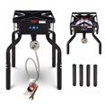 thumbnail image 2 of ARc Réchaud au Propane, Réchaud Extérieur à Brûleur au Propane Simple, Haute Pression 200 000 BTU, Réchaud en Fonte au Propane Simple, pour la Cuisson Extérieure, avec Pattes de Hauteur Réglables 2028, 2 of 4