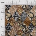 thumbnail image 2 of oneOone Polyester Spandex Brown Fabric Asian Paisley Fabric For Sewing Printed Craft Fabric By The Yard 56 Inch Wide, 2 of 4