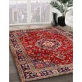 thumbnail image 2 of Ahgly Company Indoor Rectangle Traditional Orange Salmon Pink Persian Area Rugs, 6' x 9', 2 of 6