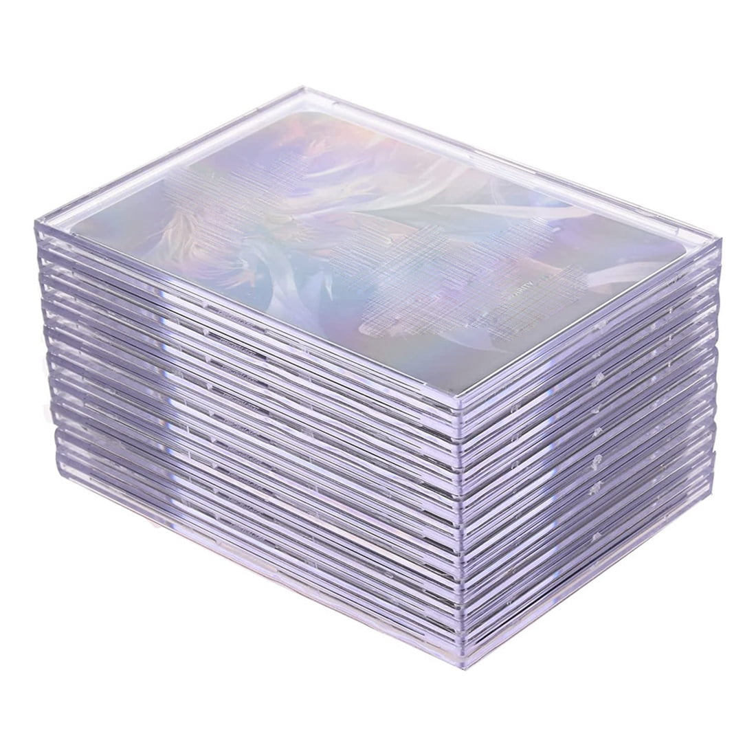 hard plastic card sleeves walmart Max Protection 130pt Trading Card Toploaders - 10ct Pack, Hard Plastic Card Sleeves for Sports & Baseball Cards (500)