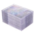 thumbnail image 1 of Cards Sleeves Top Loaders 10 Hard Plastic Card Protector Clear Card Brick + 2 Display Stand, 1 of 6