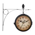 thumbnail image 4 of Wweixi Wall Clock 8.58inch Metal Round Double Sided for Kitchen Room Outdoor, 4 of 6