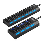 USB 2.0 Hub USB Hub 2.0 Multi USB Splitter Hab Use Power Adapter 4/8 Port Multiple Expander 2.0 USB3 Hub With Switch For PC ,Easy to Use