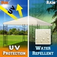 thumbnail image 4 of Gazebo Top Replacement Outdoor Patio Umbrella Cover Waterproof Replacement Top Polyester Sunshade Canopy, Beige, 4 of 9