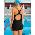 thumbnail image 4 of Charmo Womens Athletic One Piece Bathing Suit Boyleg Competitive Swimsuit, 4 of 6