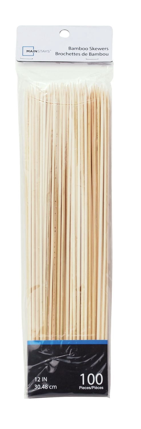 Brochettes en bambou d'100 pièces de MainstaysMC de 12 po