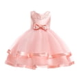 thumbnail image 1 of Robes Fille Robe Formelle Fille Robe Rose pour Filles Robes de Printemps pour Filles Robes de Pâques pour Tout-Petites Mode Fille, 1 of 4