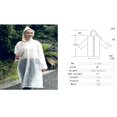 thumbnail image 2 of Manteau Imperméable pour Femmes et Hommes, Imperméable en PVC Transparent, Manteau de Pluie, Poncho à Capuche, Vêtement de Pluie, 2 of 6
