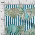 thumbnail image 2 of oneOone Polyester Spandex Dusty Teal Green Fabric Sea Shells Ocean Craft Projects Decor Fabric Printed By The Yard 56 Inch Wide, 2 of 4