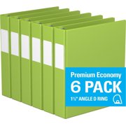 Davis Group, Premium Economy, D Ring, Binder, 6 Pack, 1.5"