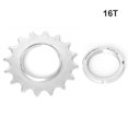 thumbnail image 4 of Fixed Gear Mountain Bike Wheel Cogs MTB Single Speed Fixed Bicycle Sprocket Lock Rings Maintenance Cycling Crankset Accessories Replacing Parts 16T, 4 of 9
