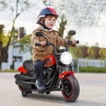 thumbnail image 2 of Costway Moto Électrique 6 V pour Enfants avec Roues Stabilisatrices, Phares DEL, Tableau de Musique, Rouge, 2 of 10